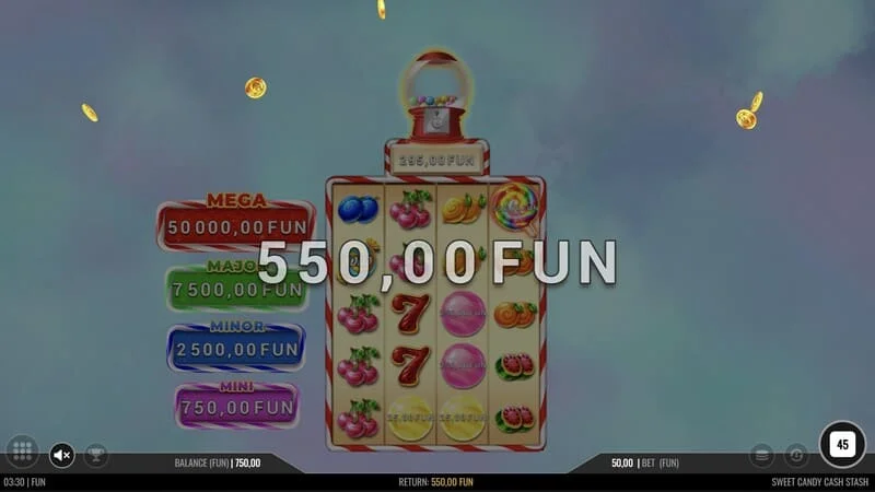 Sweet Candy Cash Stash - grunnspill med gevinst på linjen