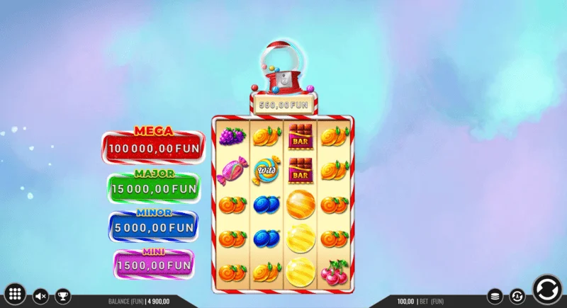 Sweet Candy Cash Stash - cash-mynter i Hold and Win-runden